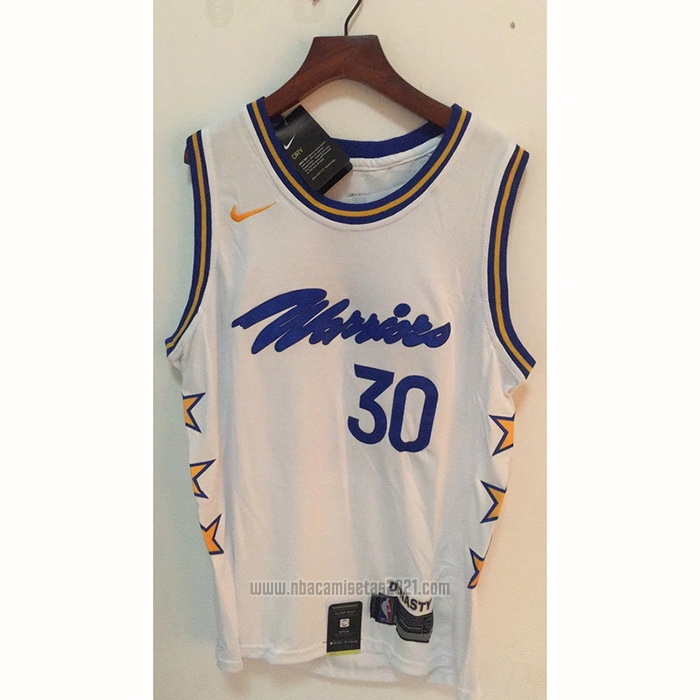 Camiseta Golden State Warriors Stephen Curry #30 Champs Whitestars 2022-23 Blanco